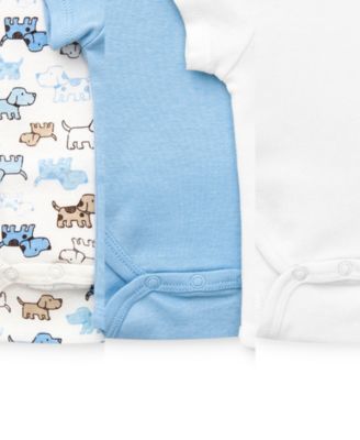 Baby Boys Cute Puppies Bodysuits, Pack of 3