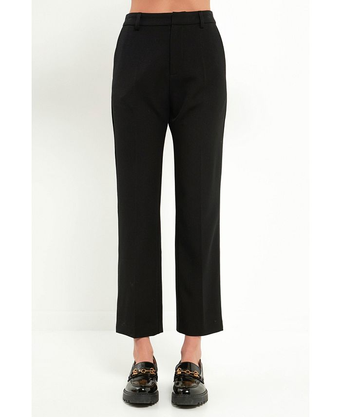English Factory Women's Stretched Ankle Pants - Macy's