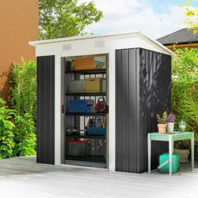 5.7&#39; x 3.6&#39; Metal Storage Shed, 2 Air Vents,