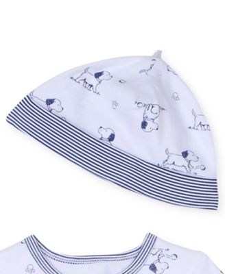 Baby Boys Puppy Toile Coverall and Hat, 2 Piece Set