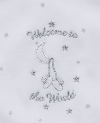 Baby Boys and Girls Welcome to the World Bibs and Burp Cloth