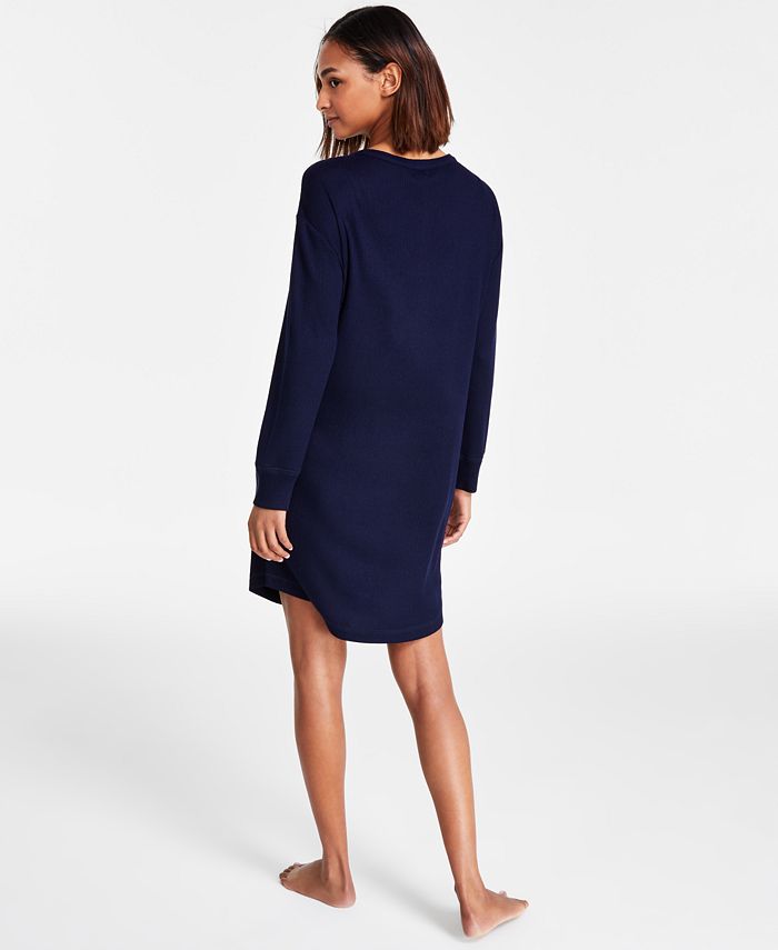 GAP GapBody Women's Henley Dorm LongSleeve Sleepshirt Macy's