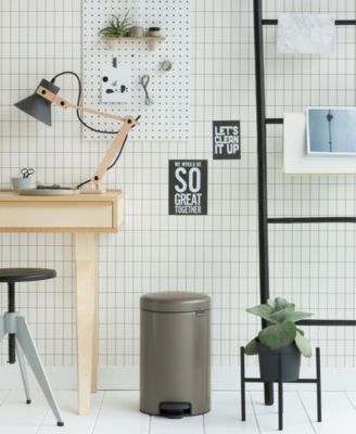 New Icon Step on Trash Can, 3.2 Gallon, 12 Liter