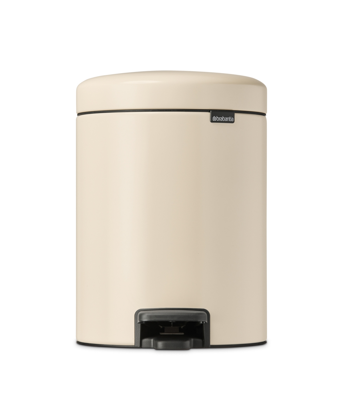 New Icon Step on Trash Can, 1.3 Gallon, 5 Liter - Soft Beige