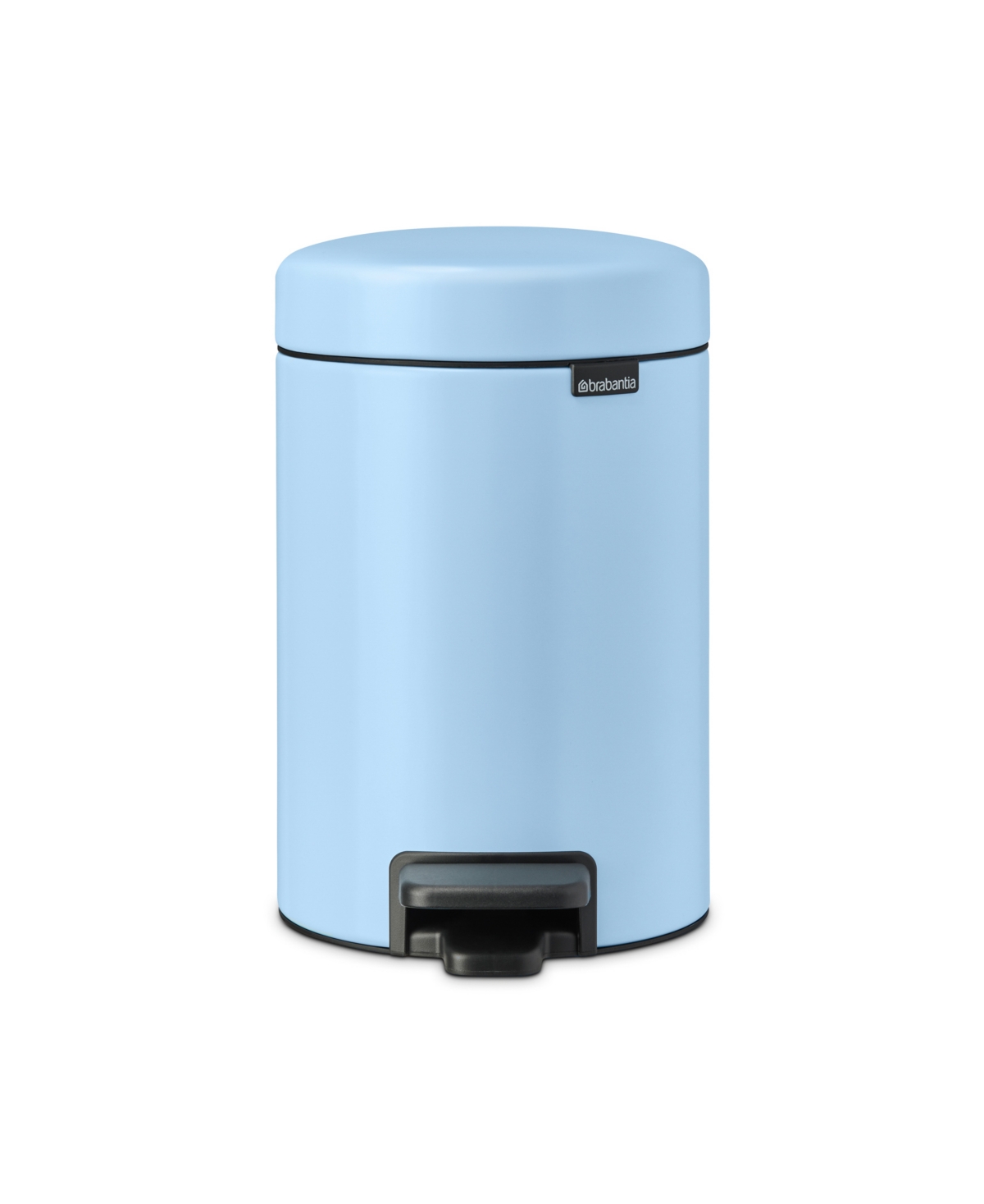 Brabantia New Icon Step On Trash Can, 0.8 Gallon, 3 Liter In Dreamy Blue