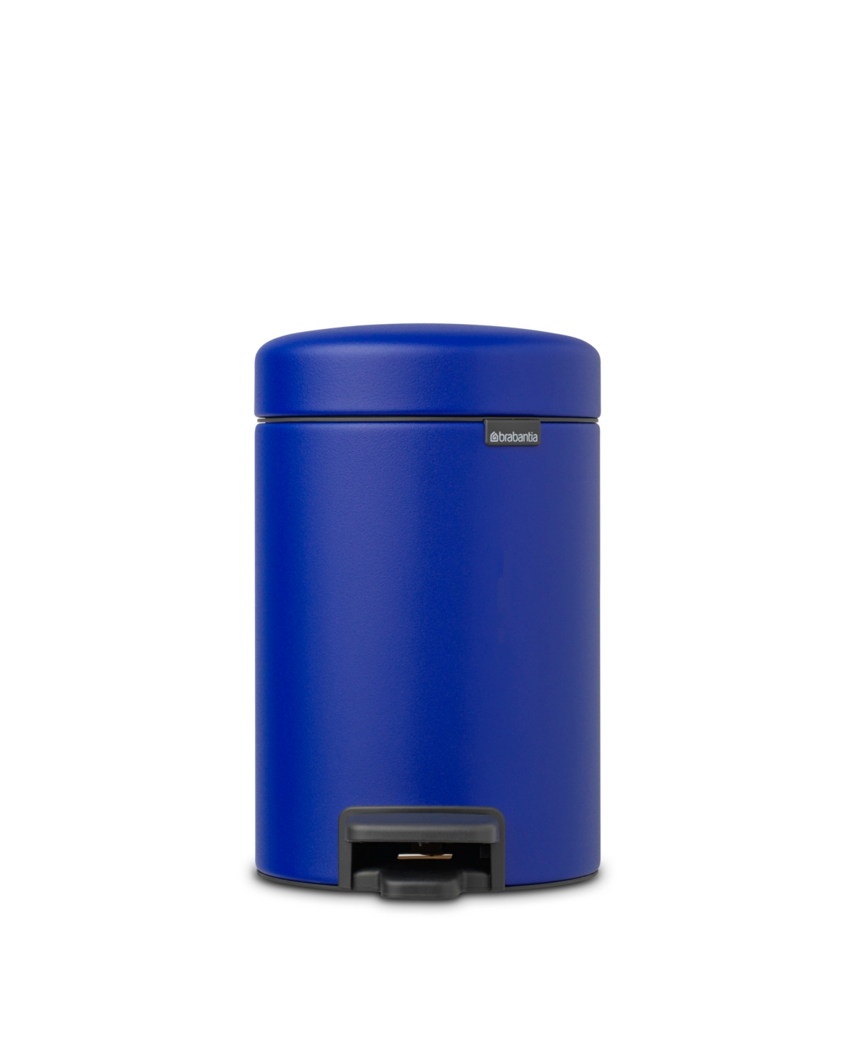 Brabantia New Icon Step On Trash Can, 0.8 Gallon, 3 Liter In Mineral Powerful Blue