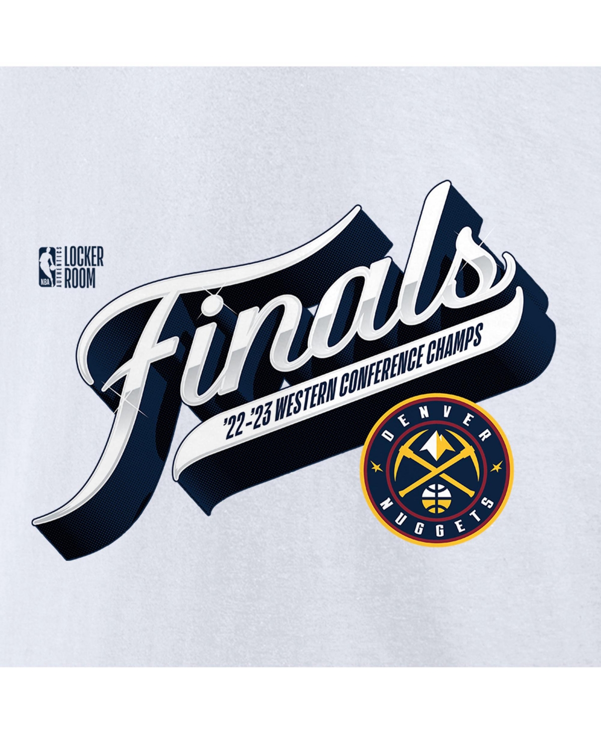 Men's FanaticsDenver Nuggets 2023 Nba Western Conference Champs Locker Room T-shirt - White