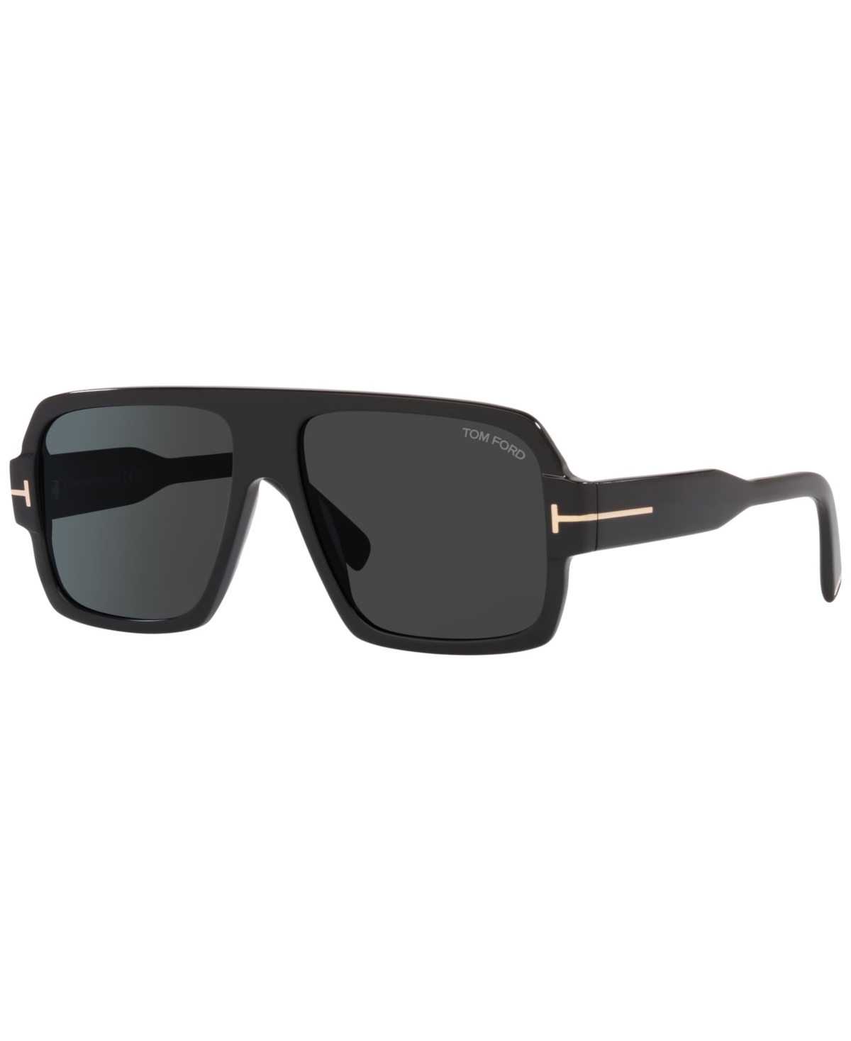 Shop Tom Ford Men's Sunglasses, Ft0933 In Shiny Black