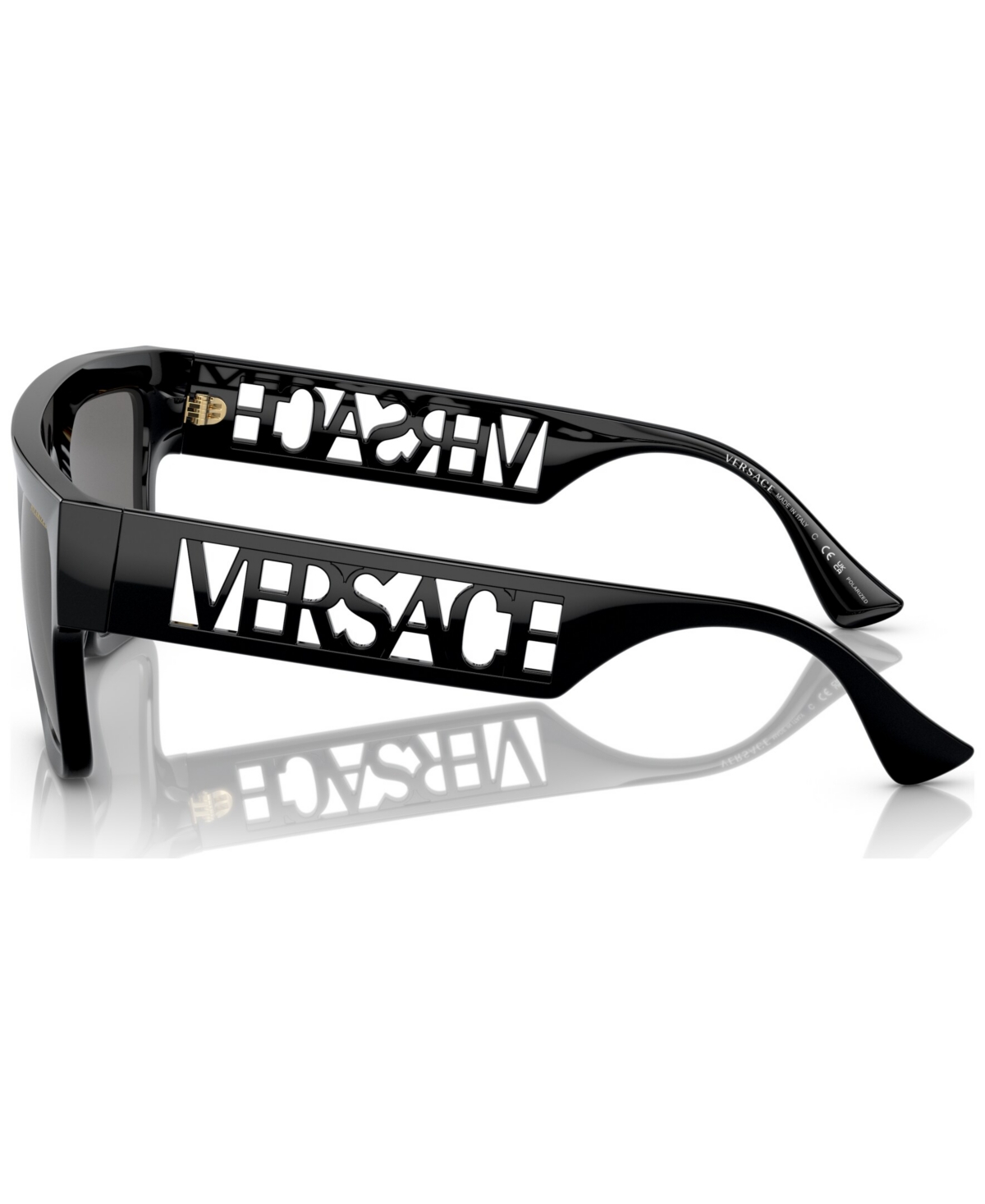 Shop Versace Men's Polarized Sunglasses, Ve4430u In Black