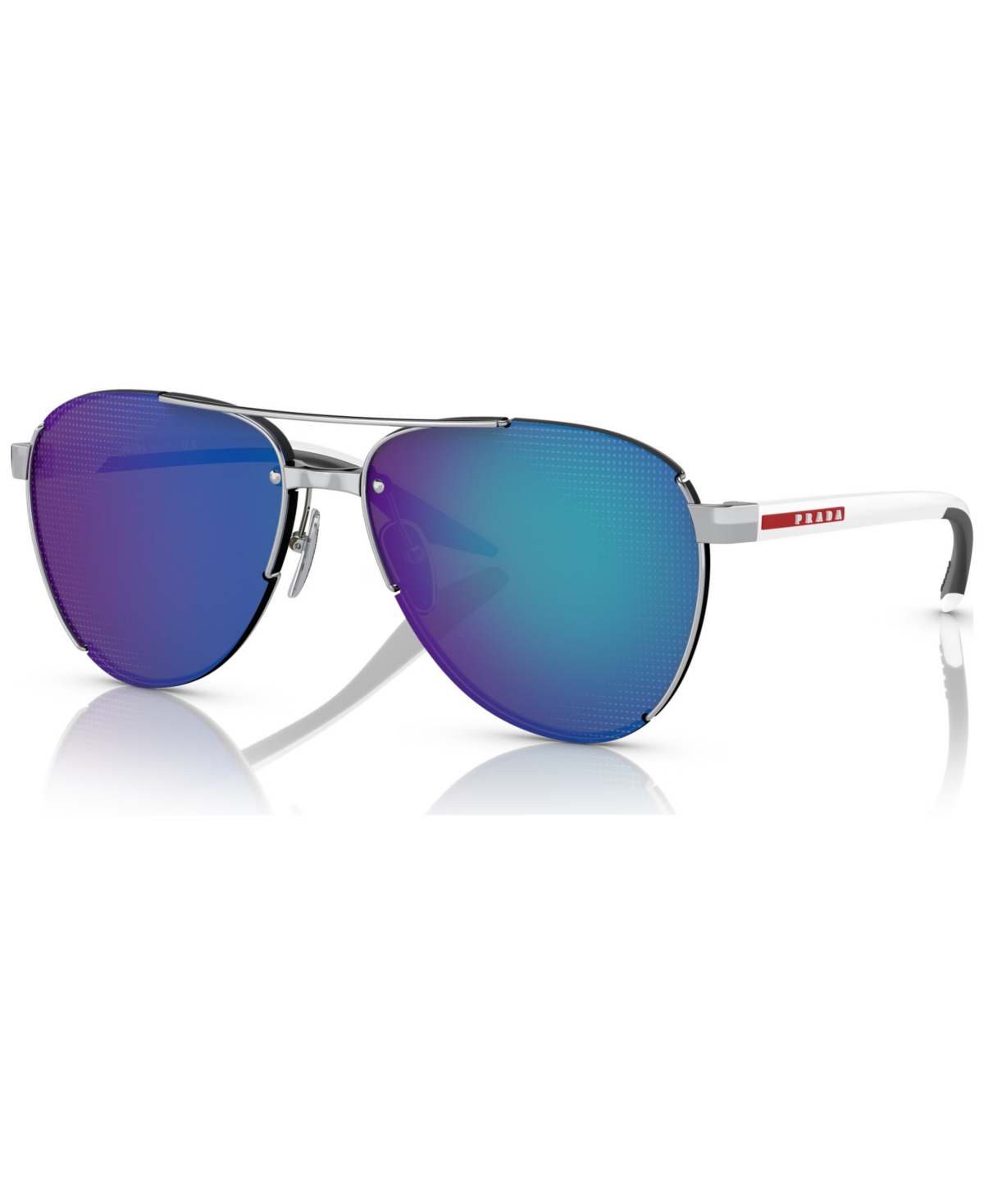 Prada Men's Sunglasses, Ps 51ys In Silver-tone