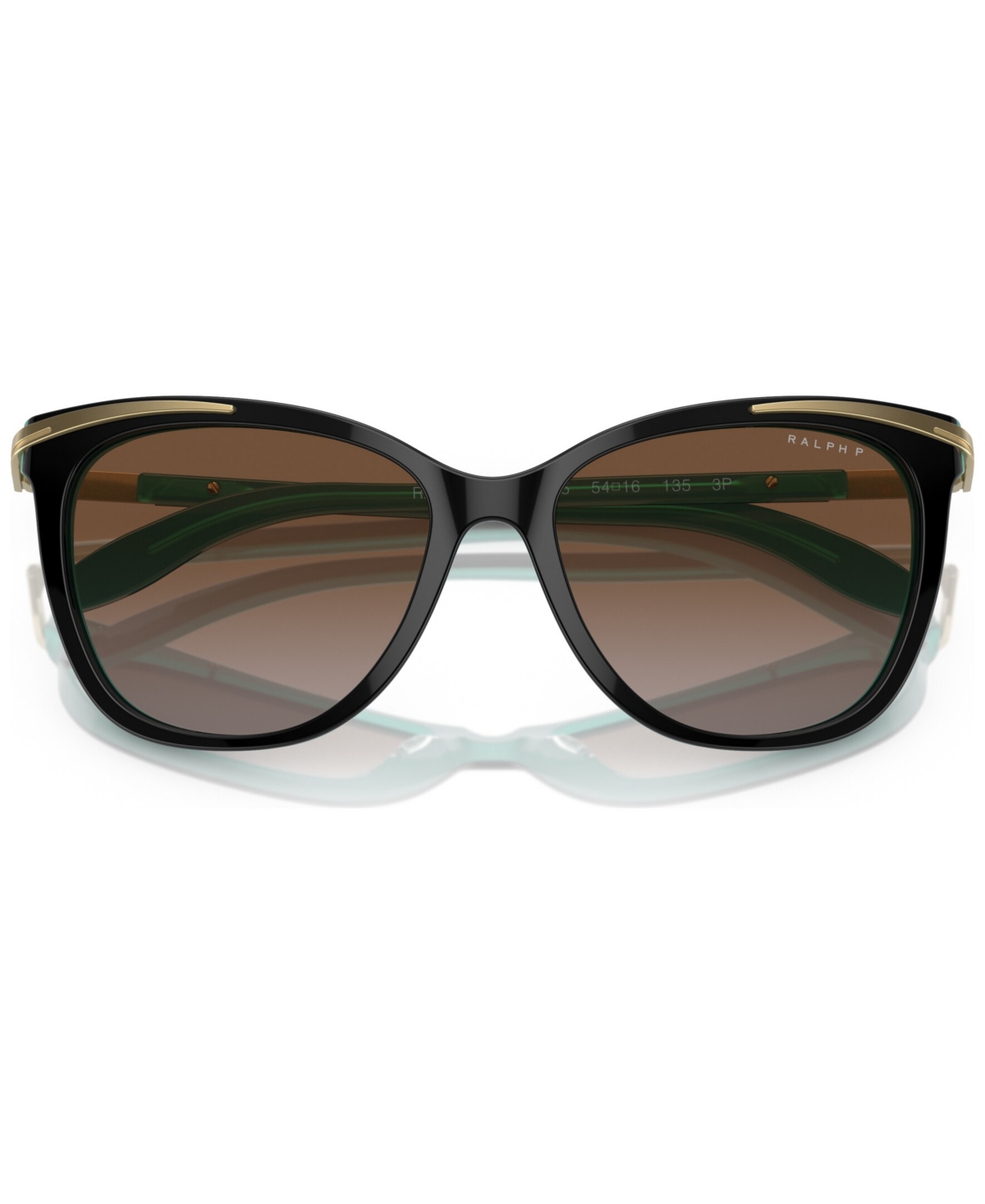 Shop Ralph By Ralph Lauren Women's Polarized Sunglasses, Ra5203 In Black On Aquamarine