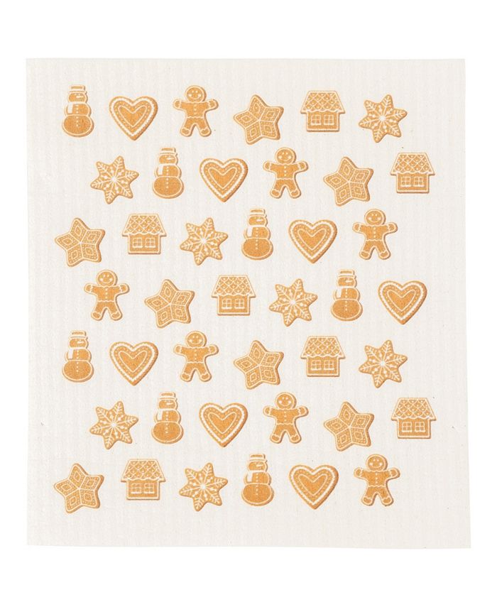 KAF Home Swedish Dish Cloths, Gingerbread, Set of 4 Macy's