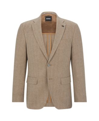 Men's Herringbone Slim-Fit Jacket