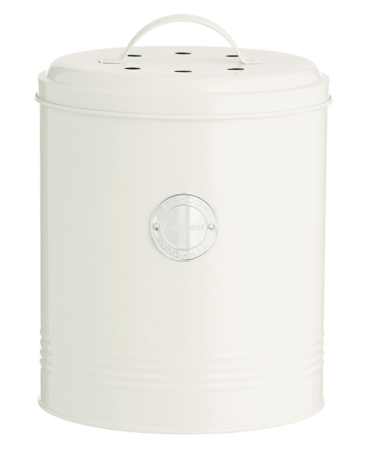 Typhoon Living Compost Caddy, 7.87" In Cream