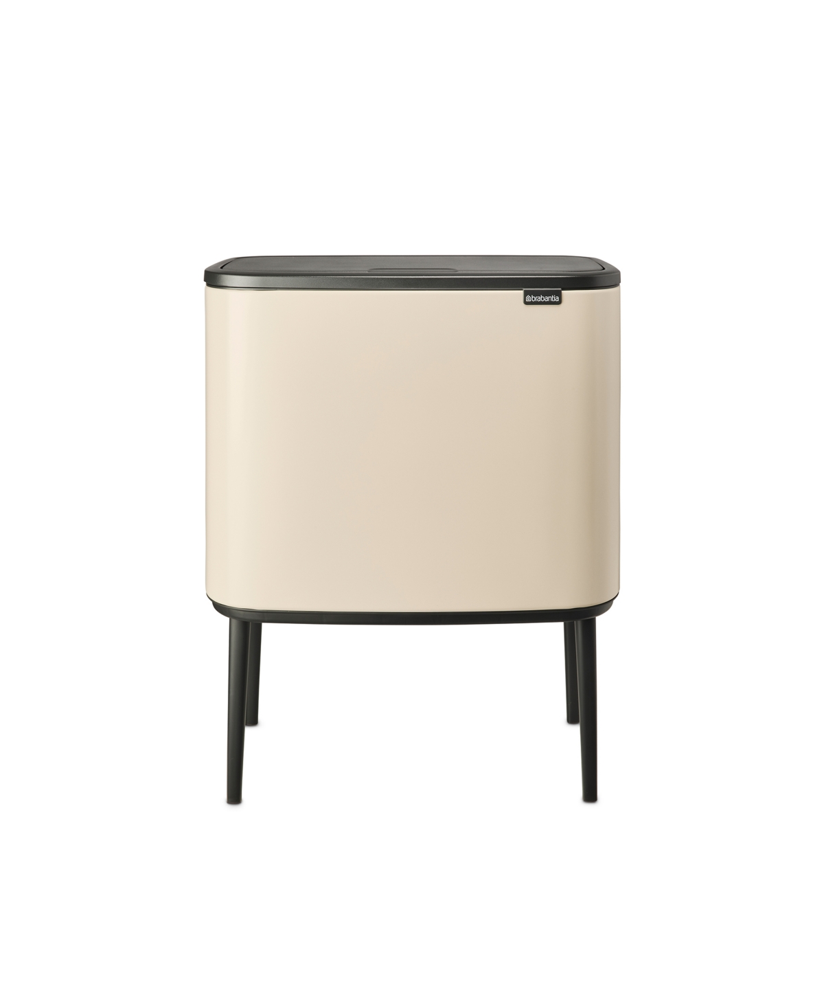 Shop Brabantia Bo Touch Top Multi Compartment Trash Can, 3 X 3 Gallon, 3 X 11 Liter In Soft Beige