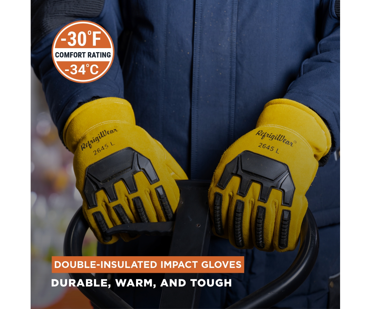 RefrigiWear Men's Double Insulated Impact Glove