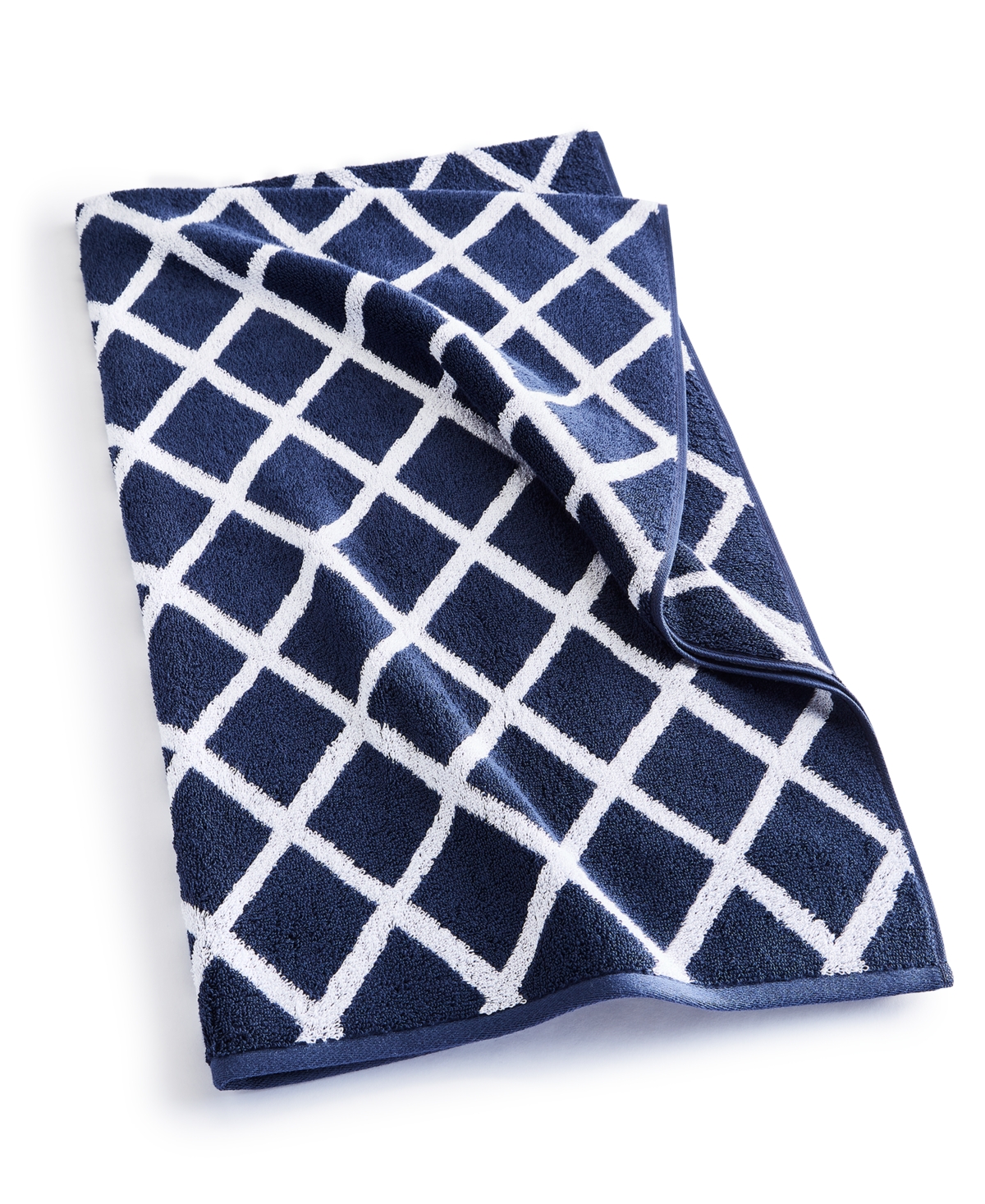 Lauren Ralph Sanders Diamond Cotton Bath Towel, 30" x 56"