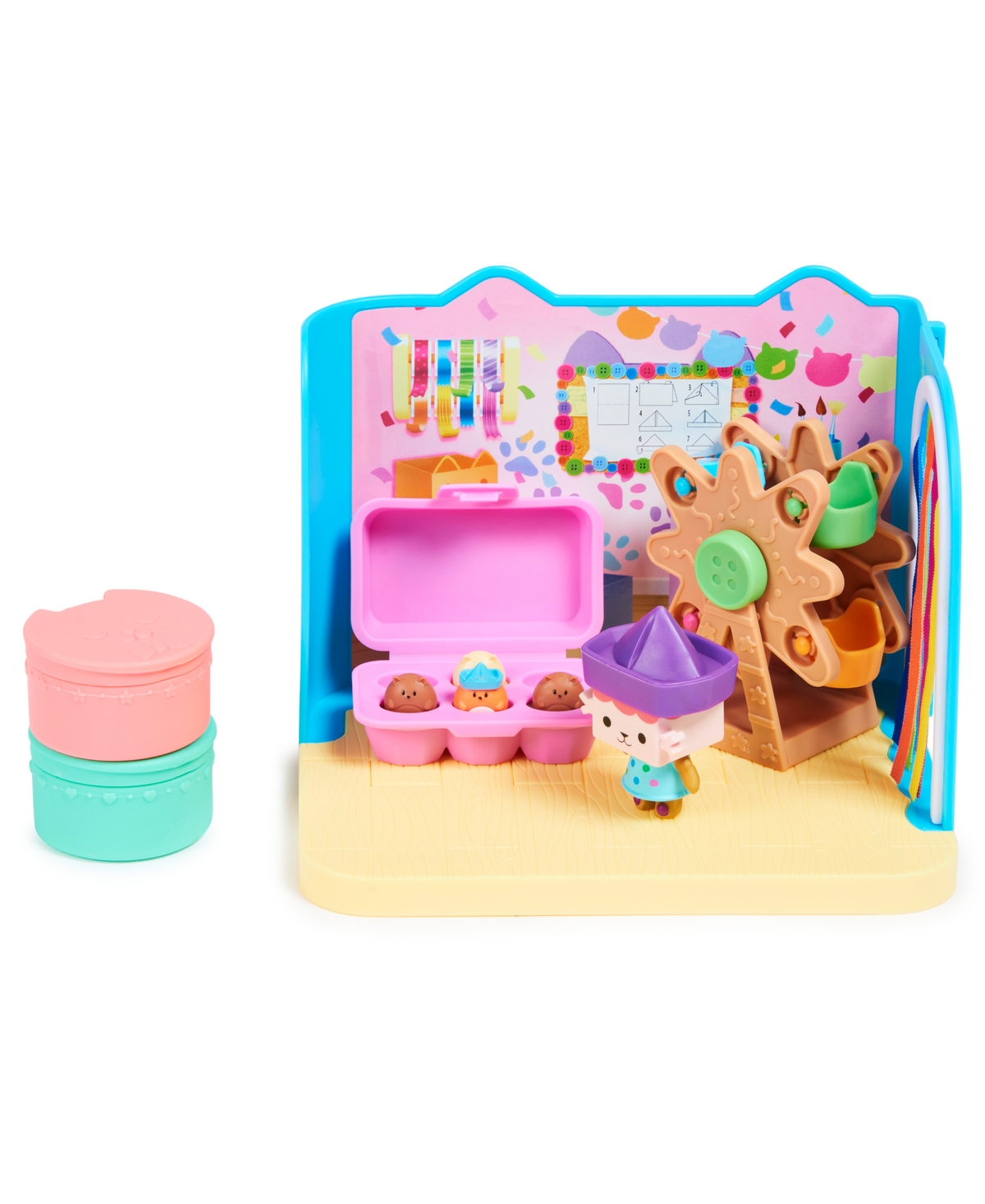 Gabby's Dollhouse Kids' Baby Box Cat Craft-a-riffic Room With Figure & Accessories In Multi-color