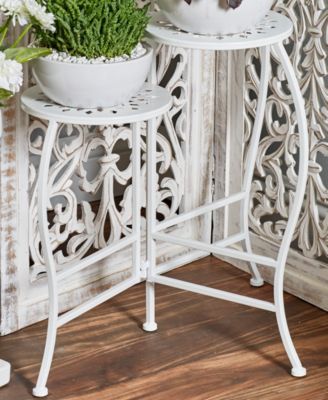 Metal Indoor Outdoor 3 Tier Floral Plant Stand 