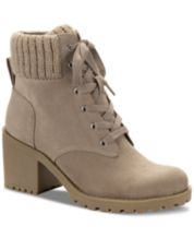 Lace up Tan Beige Boots for Women Booties Ankle Boots Tall