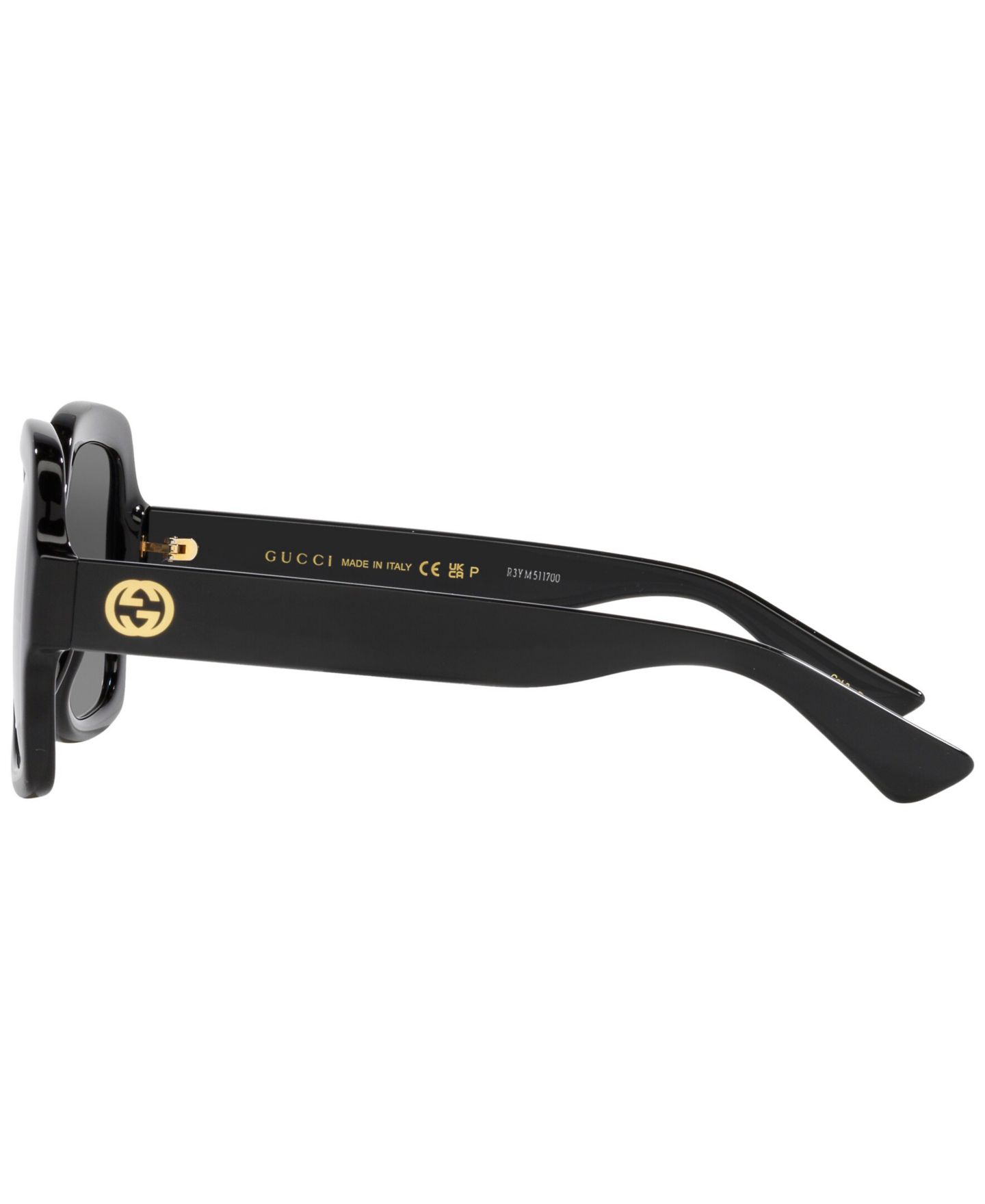 Женские солнцезащитные очки Gucci Polarized Sunglasses, GG1337S, цвет: Чёрный — фото 4