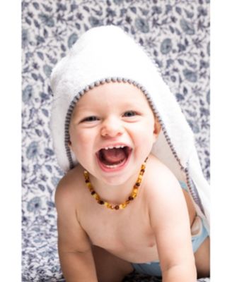 Baby Silky Soft LUXE Pom Pom Towel, Grey