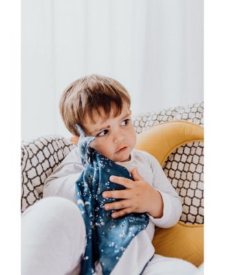 Baby Silky Soft Lovey Security Blanket With Top Plush Toy, Starry Night