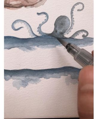 Baby GOTS Certified Organic Cotton Muslin Swaddle, Octopus Stripe