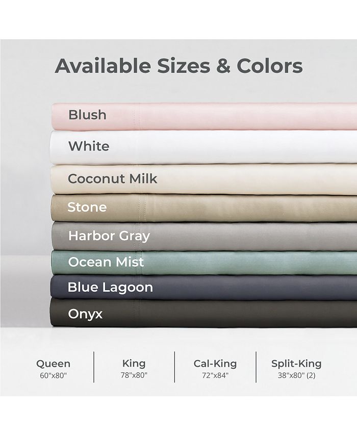 Cariloha Resort 400 Thread Count Viscose from Bamboo 6Pc. Sheet Set