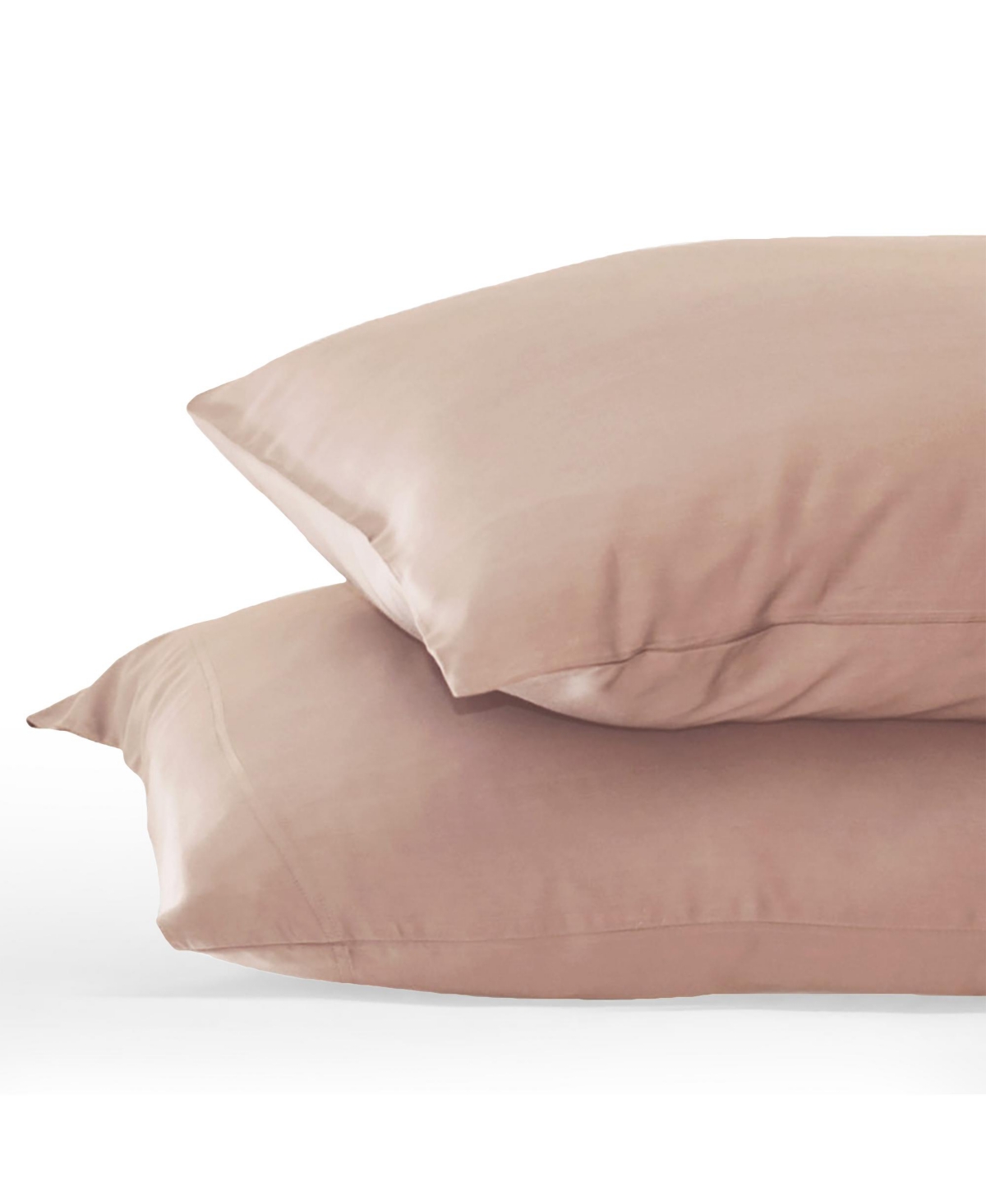 Cariloha Resort 400 Thread Count Viscose From Bamboo Set Of 2 Pillowcases, Standard In Blush