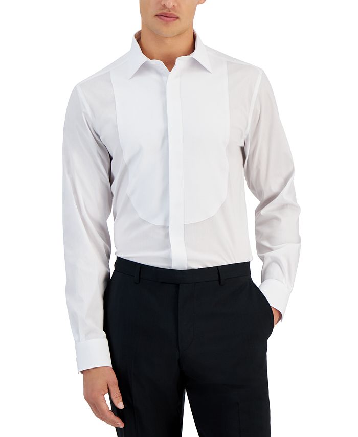 Alfani Men's Slim-Fit Formal Bib-Front Dress Shirt, Created for Macy's - Sierradale White - Size 15-15 1/2 34-35