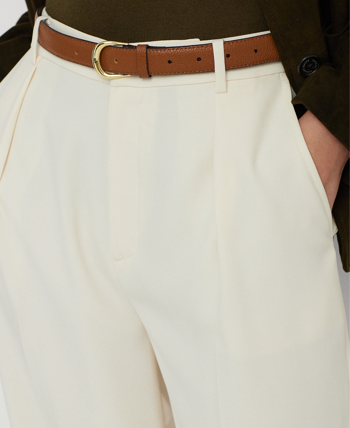 Ralph Lauren Women's Double-faced Georgette Wide-leg Pants, Regular & Petite
