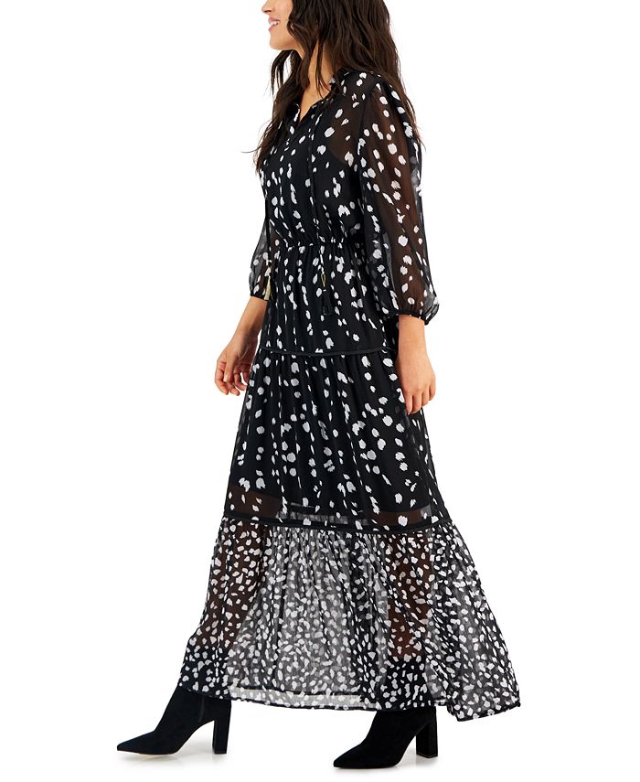 Tinsel Petite Printed 3/4Sleeve Maxi Dress Macy's
