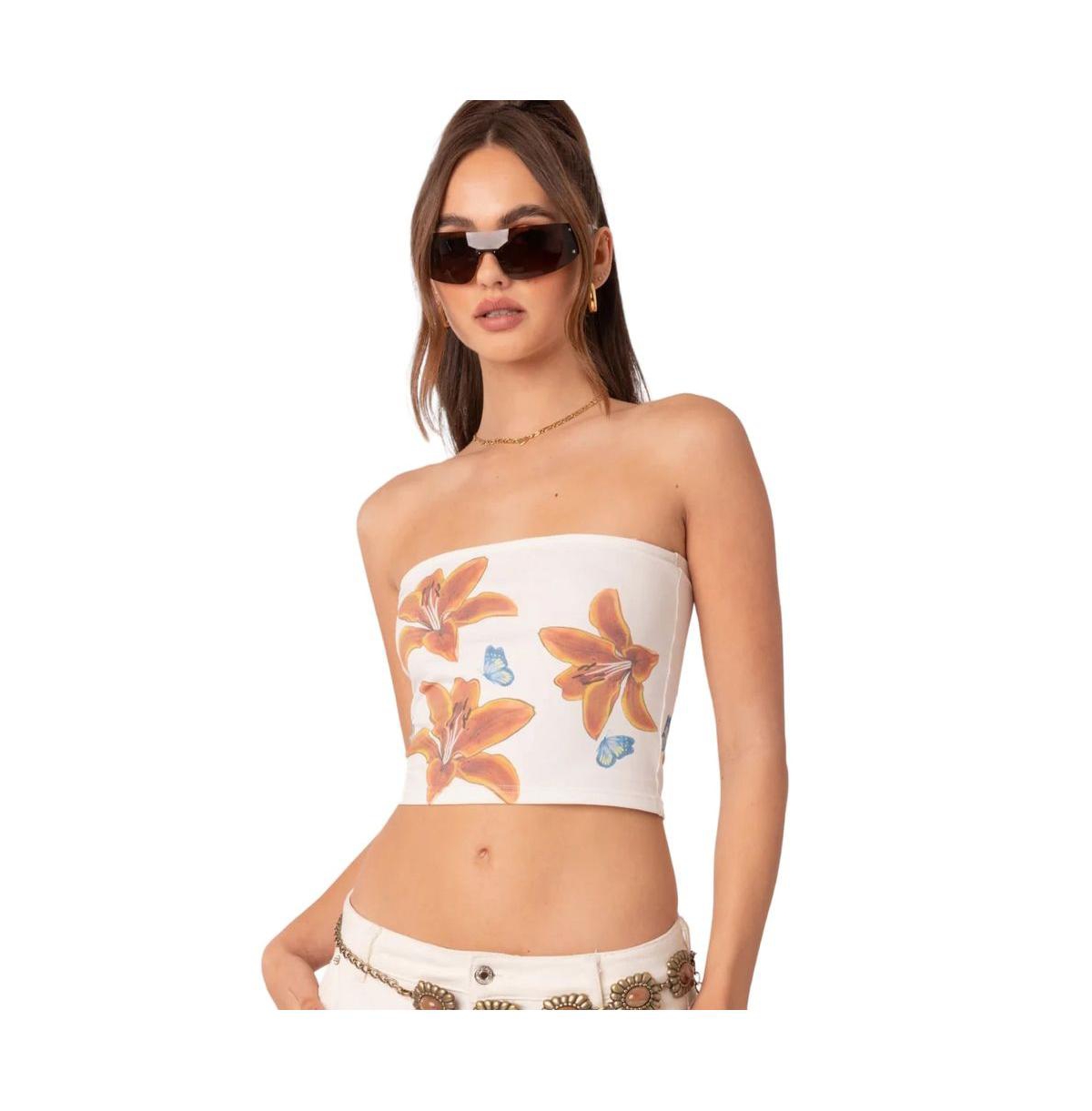 EDIKTED WOMEN'S TIGERLILY TUBE TOP