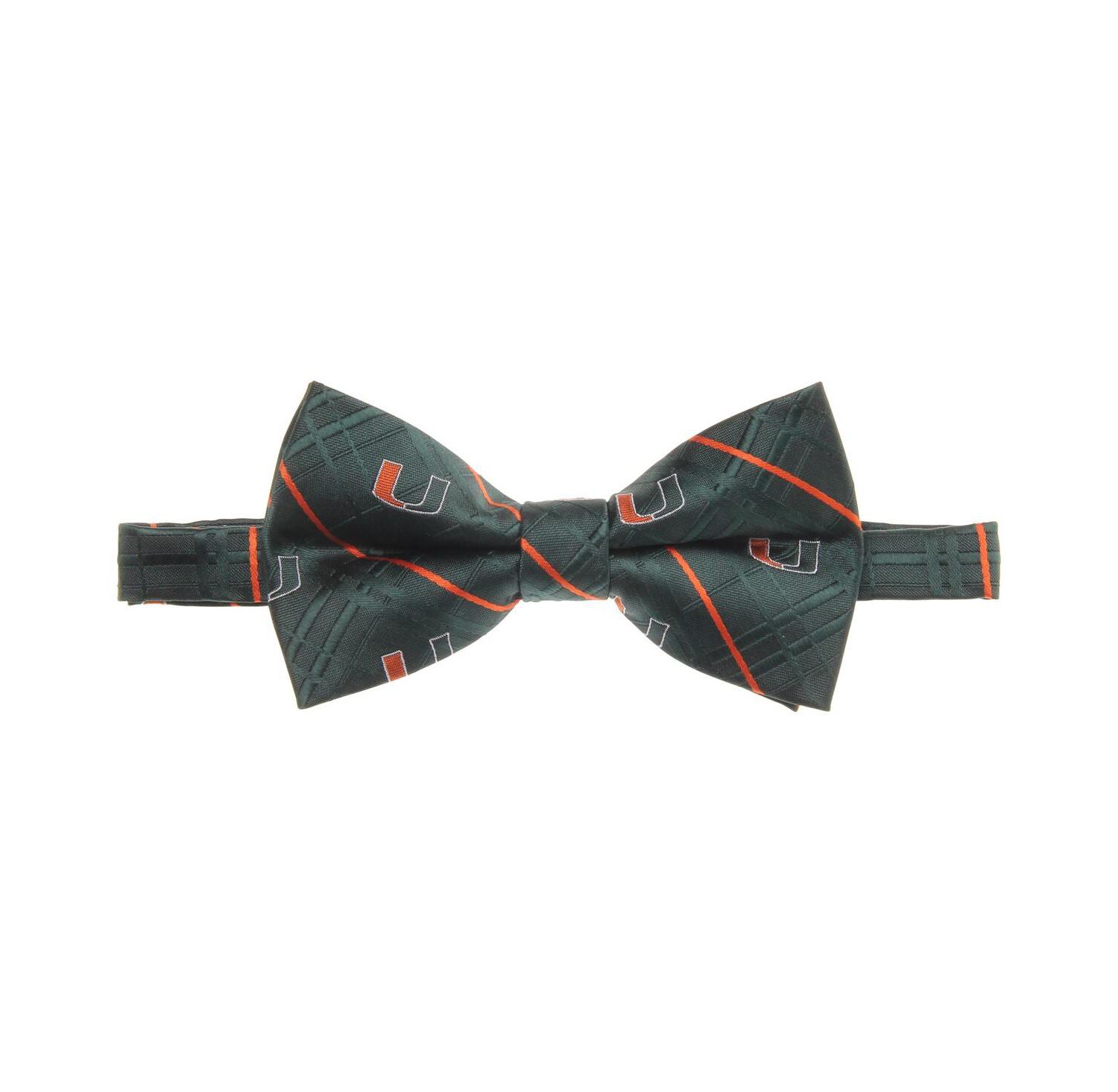 Men's Green Miami Hurricanes Oxford Bow Tie