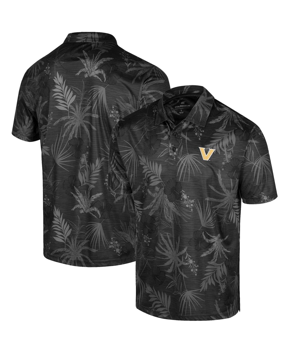 Colosseum Men's  Black Vanderbilt Commodores Palms Team Polo Shirt