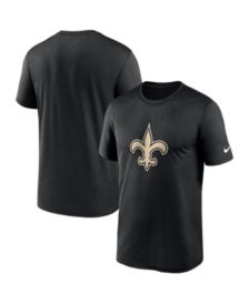 New Orleans Saints NFL Team Apparel Mens 2XL Black Cotton Throwback T-shirt  1967