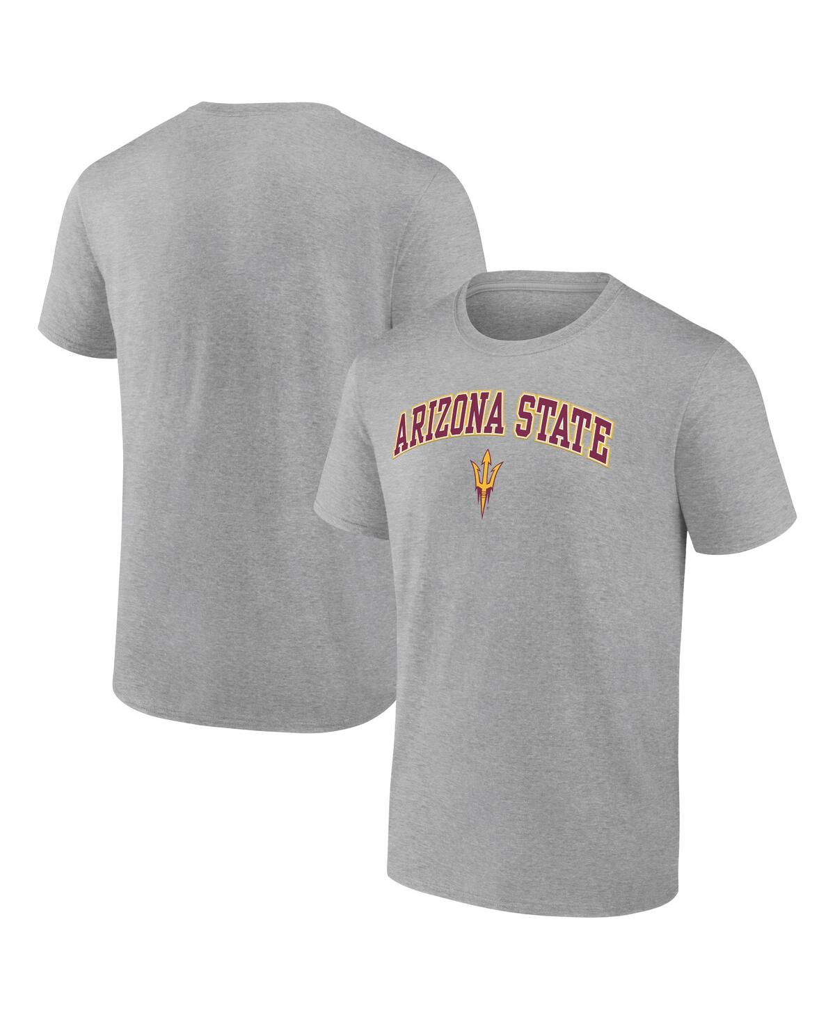 Men's Fanatics Heather Gray Arizona State Sun Devils Campus T-shirt - Heather Gray