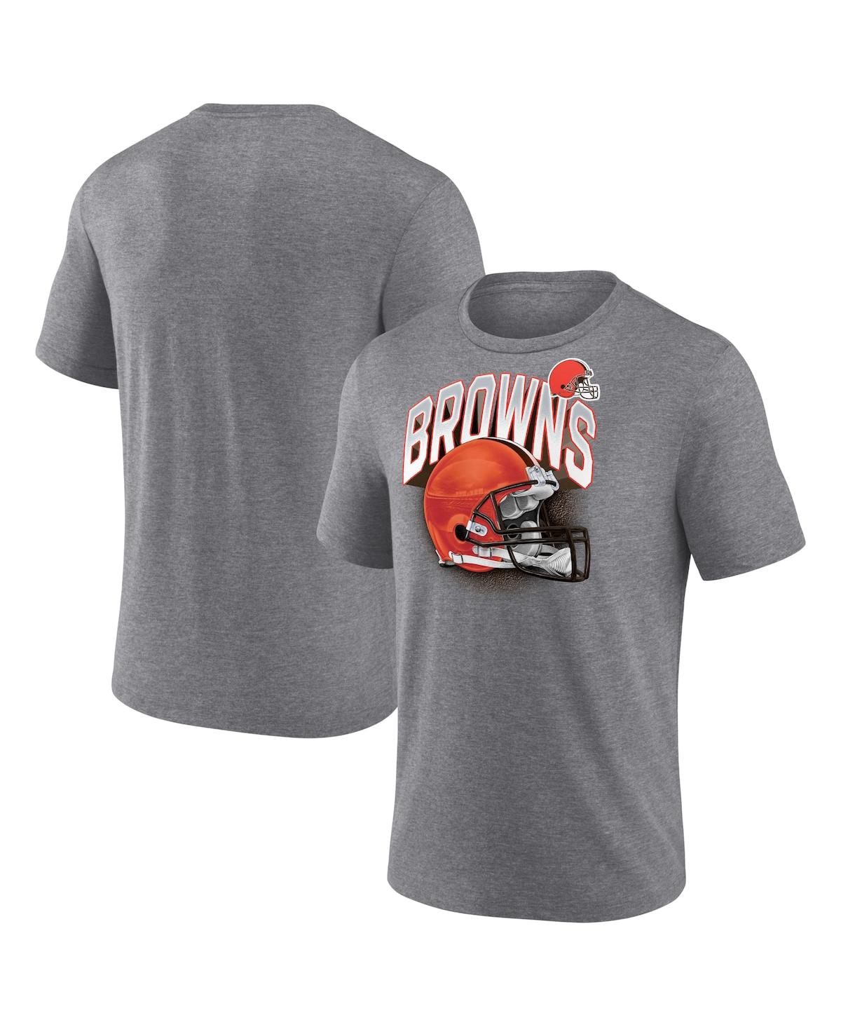 Fanatics Branded Heathered Gray Cleveland Browns End Around Tri-blend T-shirt In Heathered Gray