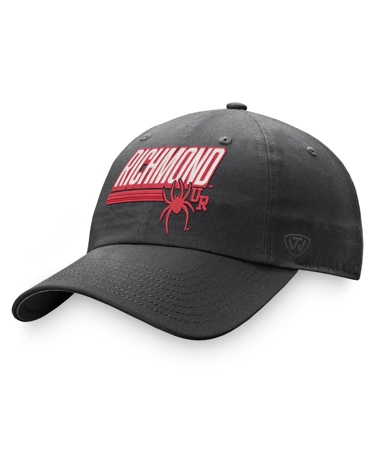 Men's Top of the World Charcoal Richmond Spiders Slice Adjustable Hat - Charcoal