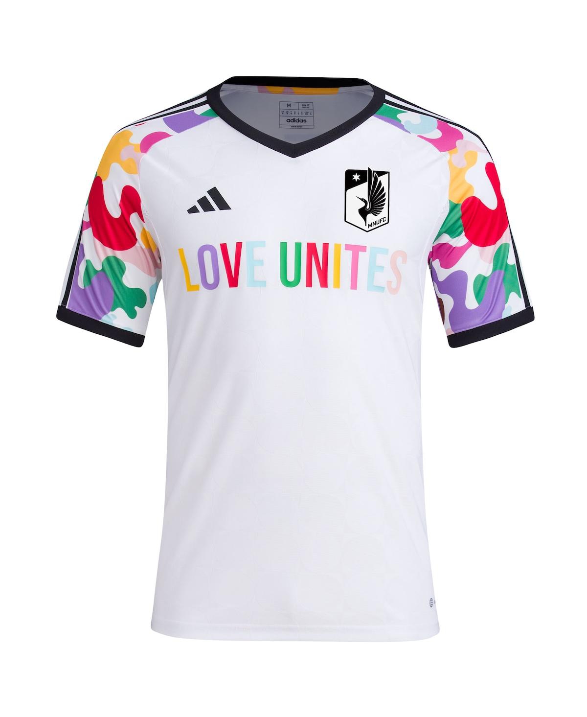 Men's adidasMinnesota United Fc 2023 Pride Pre-Match Top - White