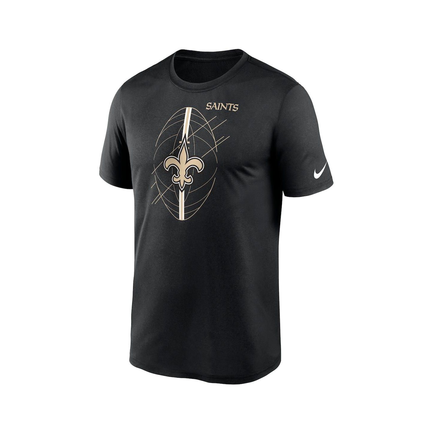 Мужская футболка Nike Black New Orleans Saints Legend Icon Performance — фото 3