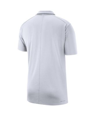 Men's White Virginia Cavaliers Coaches Performance Polo Shirt
