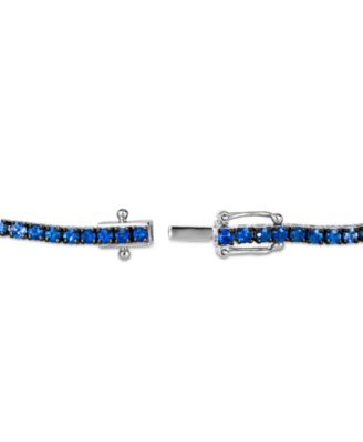 Ombr&eacute;&reg; Denim Ombr&eacute; (2-7/8 ct. t.w.) & White Sapphire (1/6 ct. t.w.) Tennis Bracelet in 14k White Gold