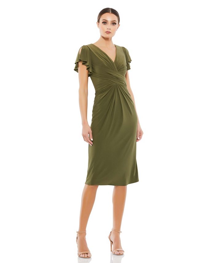 Macy's olive discount green dress