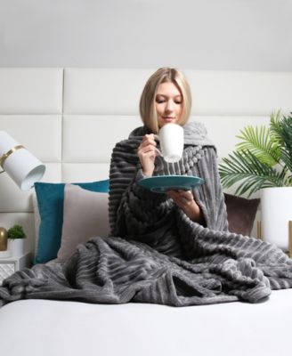 Cut Plush Lightweight Super Soft Fuzzy Luxury Bed Blanket, Twin