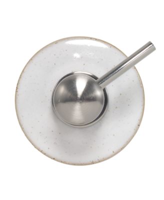 Drift Lines Textured Ribbed Ceramic Soap/Lotion Dispenser