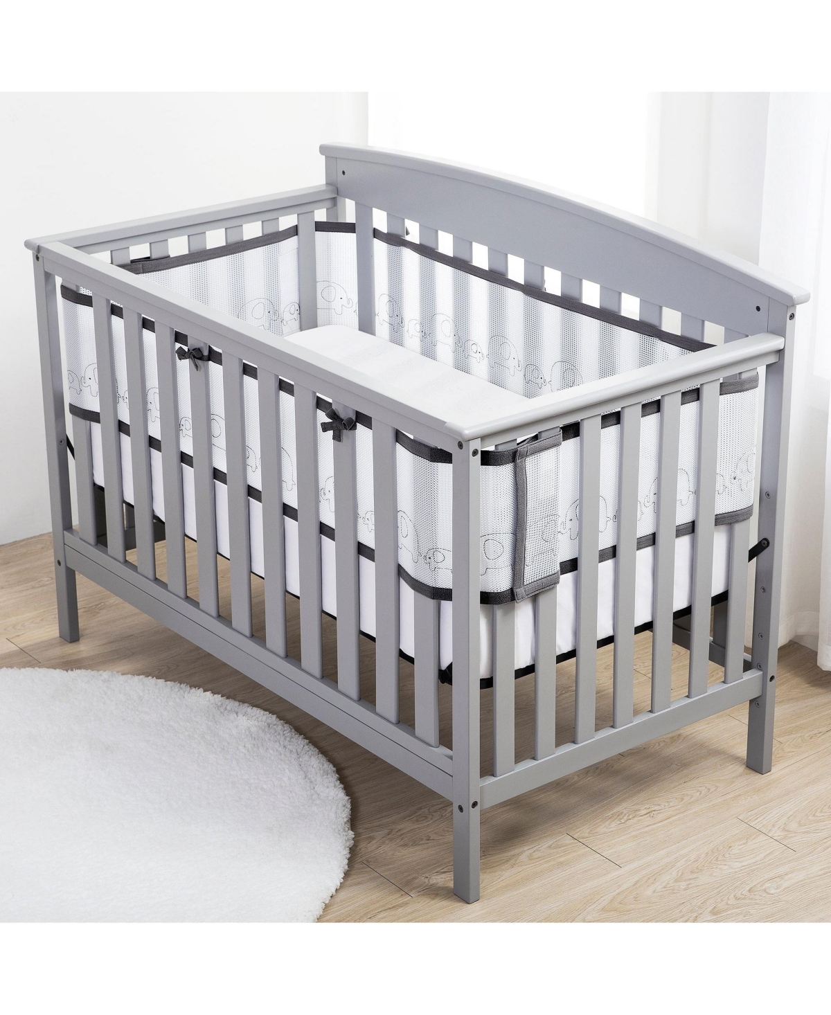 BreathableBaby Breathable Mesh Liner for Full-Size Deluxe 4mm Mesh (Size Covers 3 or 4 Sides)