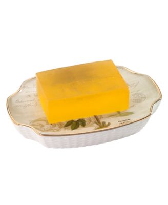 Colony Palm Tree Textured Ceramic Soap Dish