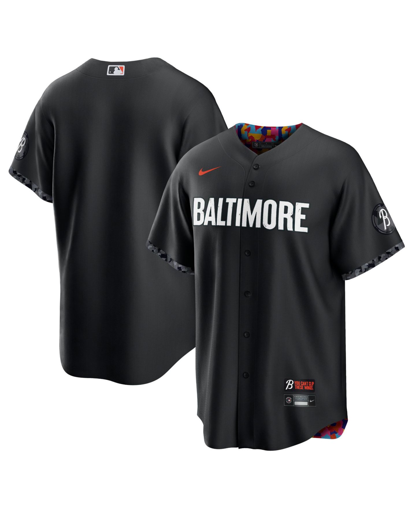 Мужской топ Nike Black Baltimore Orioles 2023 City Connect Replica Jersey — фото 7